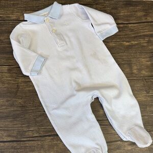 Ralph Lauren Striped Blue and White Kids One Piece, size 9 months